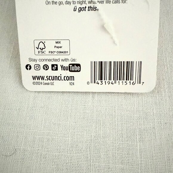 Scunci By Conair Ghost Hair Claw Clip White 2 Inch Halloween Cute Accessory - Picture 5 of 9